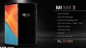 印度小米MIX 3海报被泄露 竟然搭载骁龙855