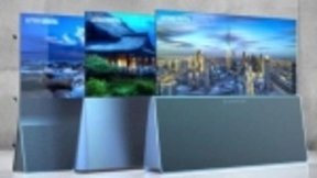 LG专利曝光三款新卷轴电视，三角形底座更有设计感