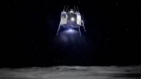 蓝色起源展示月球着陆器Blue Moon和BE-7火箭发动机