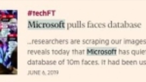 微软悄然删除全球最大人脸识别公开数据库，含1000万张照片