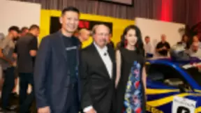 赛麟GT4概念车发布现场，功夫女星现场拜师史蒂夫·赛麟