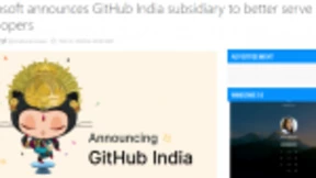 外媒：微软宣布在印度成立GitHub子公司