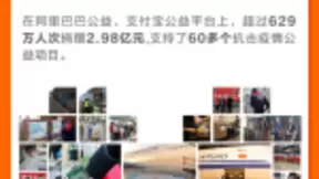 阿里公布10亿抗疫基金进展：一个月花6.88亿支援抗疫