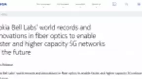 永远的贝尔实验室，诺基亚发布多项光通信创新技术