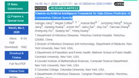 人工智能工具找到三种可预测COVID-19重症的迹象