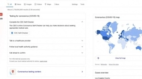紧跟苹果地图，谷歌搜索结果显示附近COVID-19检测地点