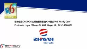 智为信息CNDDOS抗拒绝服务系统X20通过IPv6 Ready Logo认证