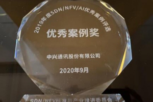 中兴通讯携手江苏移动实现CDN智能调度荣获“中国SDN、NFV、网络AI优秀案例”奖