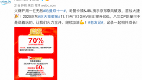 京东11.11哈曼GMV同比猛增60%背后：强强联合+花式营销造销售奇迹