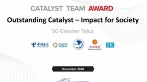中国电信主导的5G基站节能项目荣获“2020TMF催化剂项目最佳社会影响力奖”