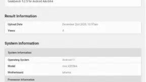 vivo骁龙888旗舰新机跑分曝光：预装全新OriginOS系统