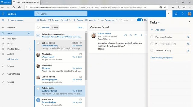 微软拟在Outlook提供AI文本预测功能