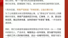 网易严选启动“年味回家”公益计划，为异乡人寻乡味、尽孝心