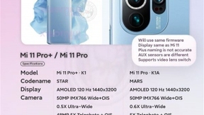 小米11 Pro+外形、配置曝光：120倍变焦