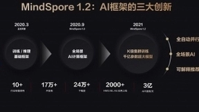 国内首个支持千亿参数大模型训练AI计算框架MindSpore 1.2发布
