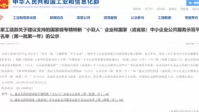 眼神科技入选第一批国家级专精特新“小巨人”企业名单！