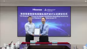 海信成全球首获TÜV莱茵网络安全和隐私保护标准认证的电视品牌