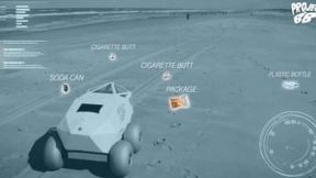 沙滩机器人BeachBot利用人工智能清除海滩上的烟头