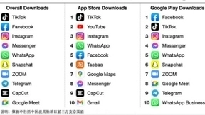 抖音及TikTok蝉联7月全球移动应用下载榜冠军 Facebook排名第二