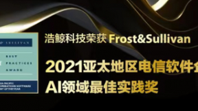 浩鲸科技荣获2021 Frost & Sullivan亚太区电信软件企业AI领域最佳实践奖