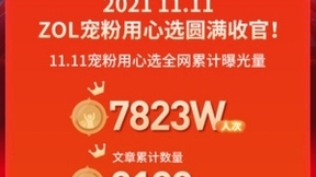 中关村在线11.11宠粉用心选大型主题活动收官