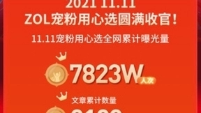 中关村在线11.11宠粉用心选大型主题活动收官