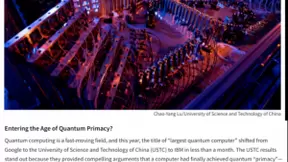 我国量子计算优越性实验入选国际物理学十大进展