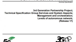 中国移动牵头完成3GPP R17 ​自智​网络分级标准