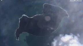 持续关注火山爆发，数之联用卫星影像直击汤加