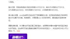 2022年旗舰来了，vivo新机跑分超107万，天玑9000终端期待值不断加码