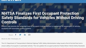 NHTSA新规出炉, 全自动驾驶车无需人工控制! 优质AI数据将更加重要