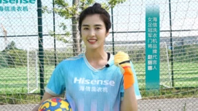 ​“最美门将”赵丽娜代言海信洗衣机，开启冠军洗护新征程