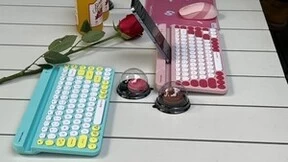 颜值高、舒适度好、实用性强，A4Tech双飞燕无线降噪键盘安排上！