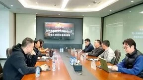 汇纳科技董事长张宏俊与达梦数据董事长冯裕才一行座谈交流