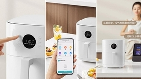 小米新推首款智能免翻面空气炸锅，解放双手，一锅搞定！