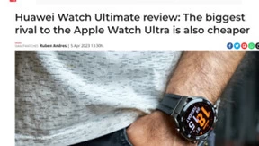 外媒：华为WATCH Ultimate是Apple Watch Ultra最大的竞争对手