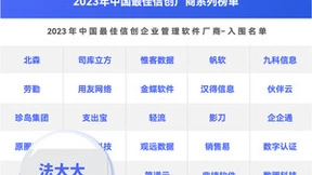 重磅！法大大入围2023年中国最佳信创厂商