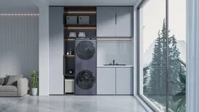 2023中国建博会：海尔洗衣机现场启动“最AI阳台节”