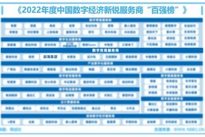 辰海集团荣登“2022年度中国数字经济新锐服务商百强榜“