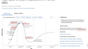 五项技术代表厂商，星环科技入围Gartner《2023年中国数据、分析及人工智能技术成熟度曲线》