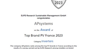 昱能科技连续四年蝉联EUPD“顶级逆变器品牌”，不凡实力再度彰显！