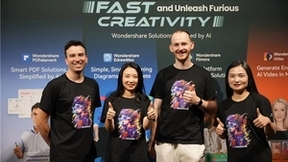 中国AI力量登陆美国IT大展 万兴科技旗下AIGC明星产品受观众追捧