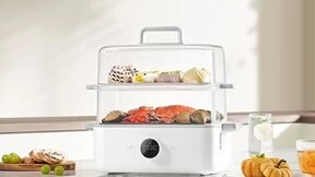 米家智能电蒸锅和米家空气炸锅6.5L火热众筹，健康蒸食和美味炸物全帮你搞定