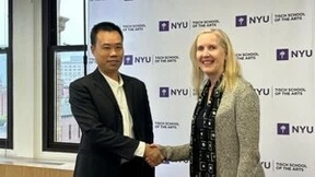 聚焦电影虚拟拍摄技术发展与人才培养，洲明集团与纽约大学电影学院达成全方位合作！