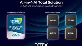 DEEPX在CES 2024上发布All-in-4人工智能整体解决方案