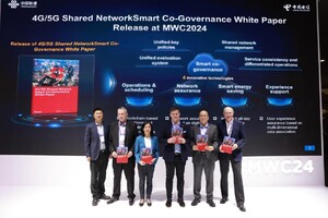 中国联通、中国电信在MWC2024获得“网络效能卓越奖”并发布4G/5G共享网络智慧共治白皮书