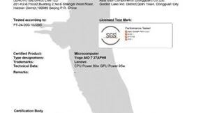 SGS为联想授予静享卓越 Performance Tested Mark认证证书