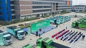 换电重卡领航丨启源芯动力助力西安渣土运输绿色升级