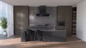 西门子锥锋速吸油烟机：革新锥形设计 超薄0嵌高效拢烟