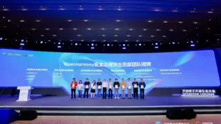 OpenHarmony安全治理杰出贡献团队与个人在2024开放原子开源生态大会上授牌